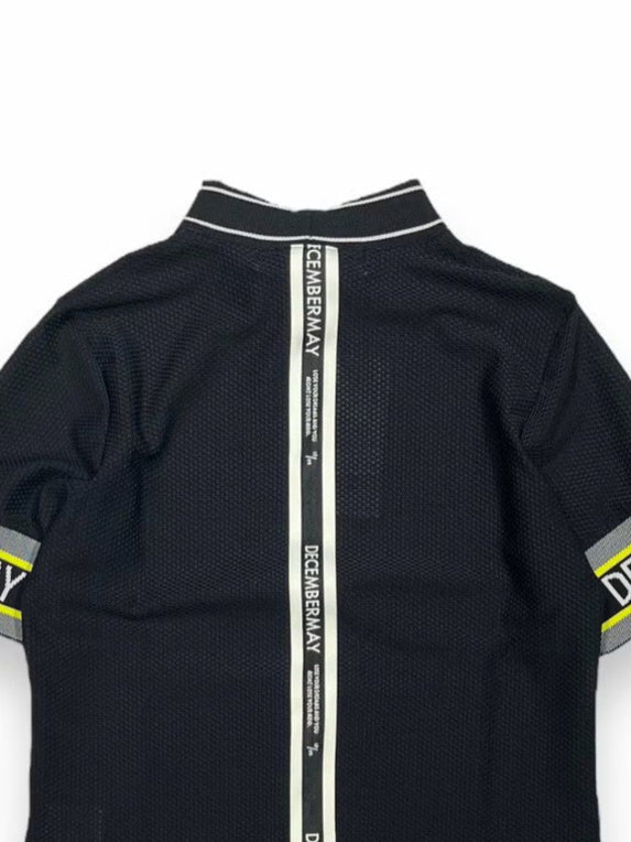 (DECEMBER MAY) Coolness Mesh mockneck / WOMEN  / BLACK