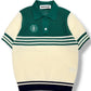 (DECEMBER MAY) Meshknit skipper polo / WOMEN  / GREEN
