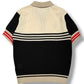 (DECEMBER MAY) Meshknit skipper polo / WOMEN  / BLACK