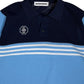 (DECEMBER MAY) Meshknit skipper polo / WOMEN  / SAX/BLUE