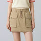 (DECEMBER MAY) Water repellent agile skirt / WOMEN  / BEIGE