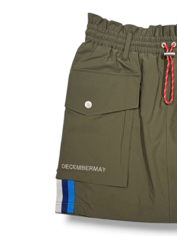 (DECEMBER MAY) Water repellent agile skirt / WOMEN  / KHAKI