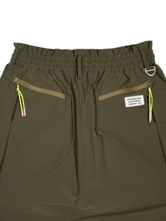 (DECEMBER MAY) Water repellent agile skirt / WOMEN  / KHAKI
