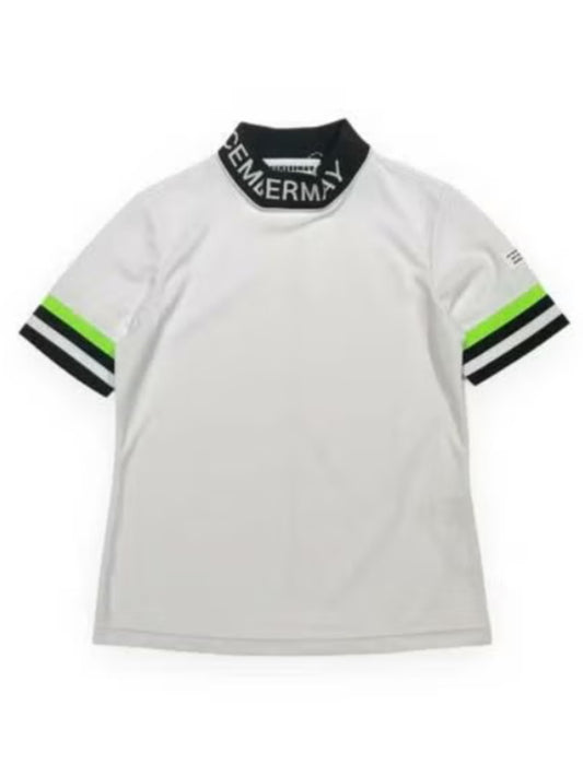 (DECEMBER MAY) Comfortable Highneck Shirt / WOMEN  / WHITE.BLACK