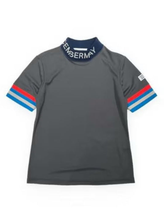 (DECEMBER MAY) Comfortable Highneck Shirt / WOMEN  / GREY