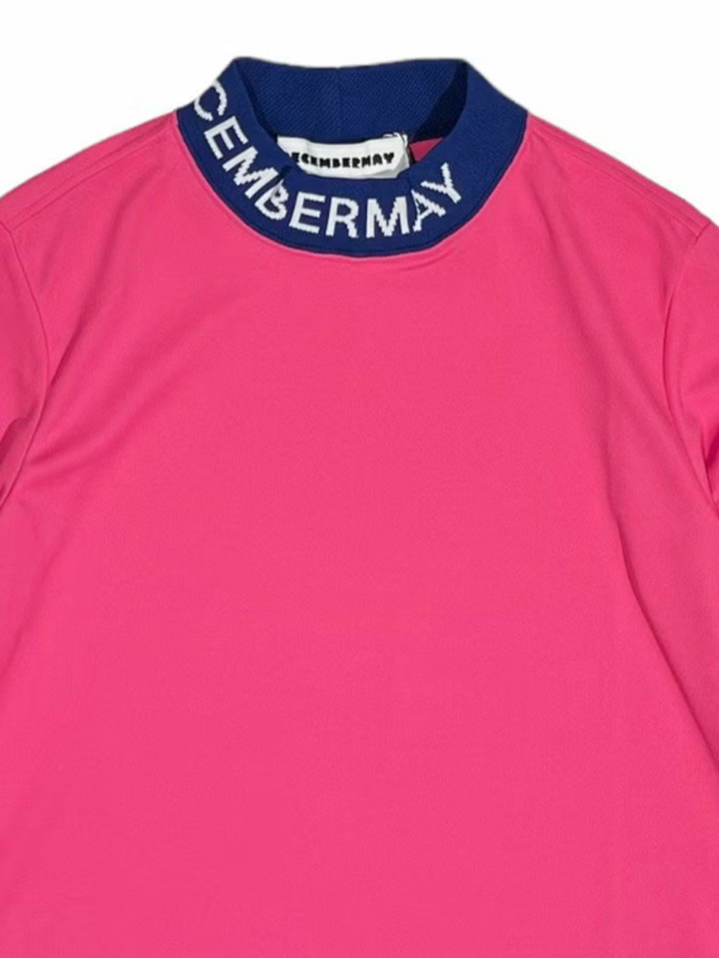 (DECEMBER MAY) Comfortable Highneck Shirt / WOMEN  / PINK