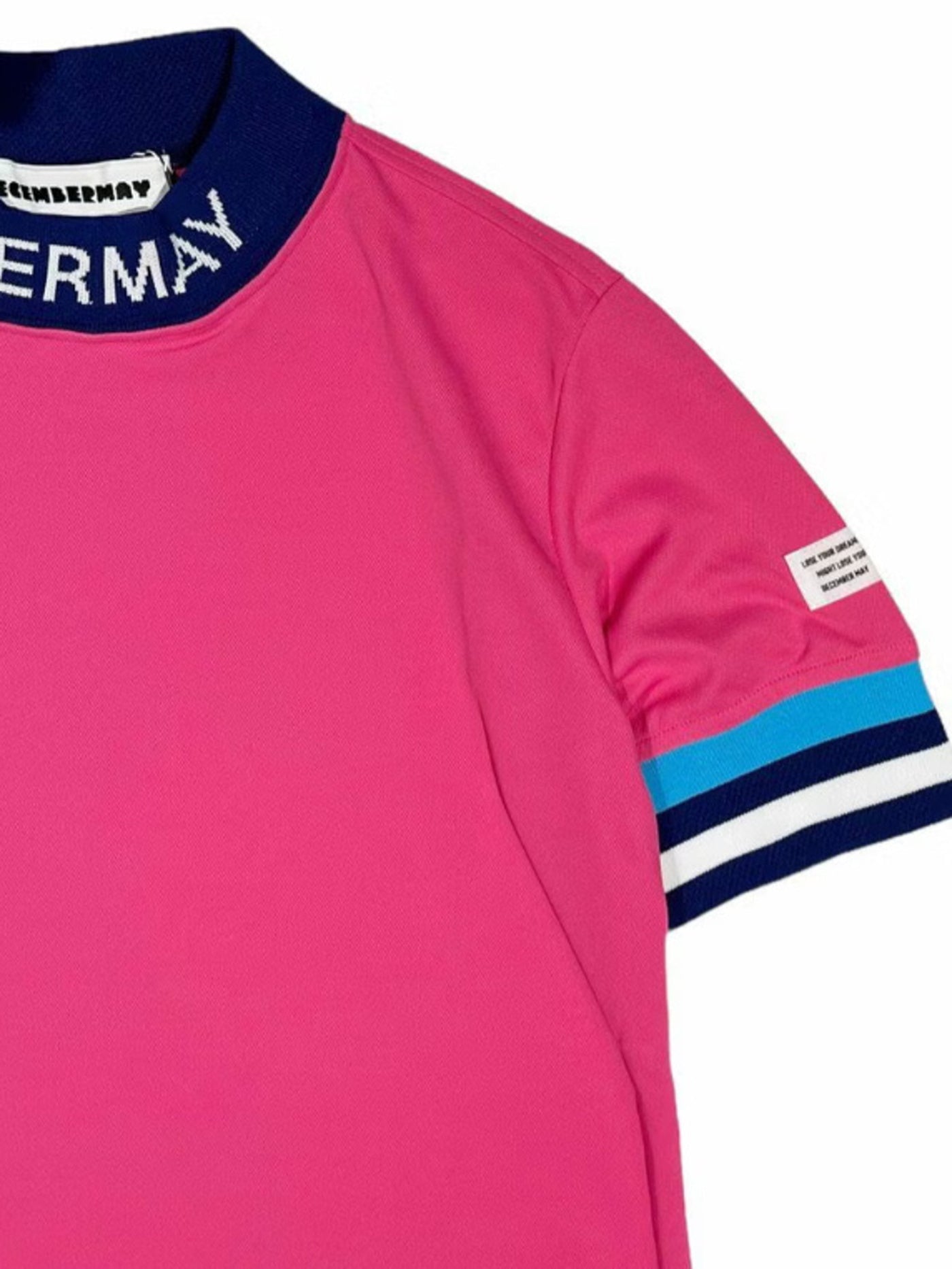 (DECEMBER MAY) Comfortable Highneck Shirt / WOMEN  / PINK