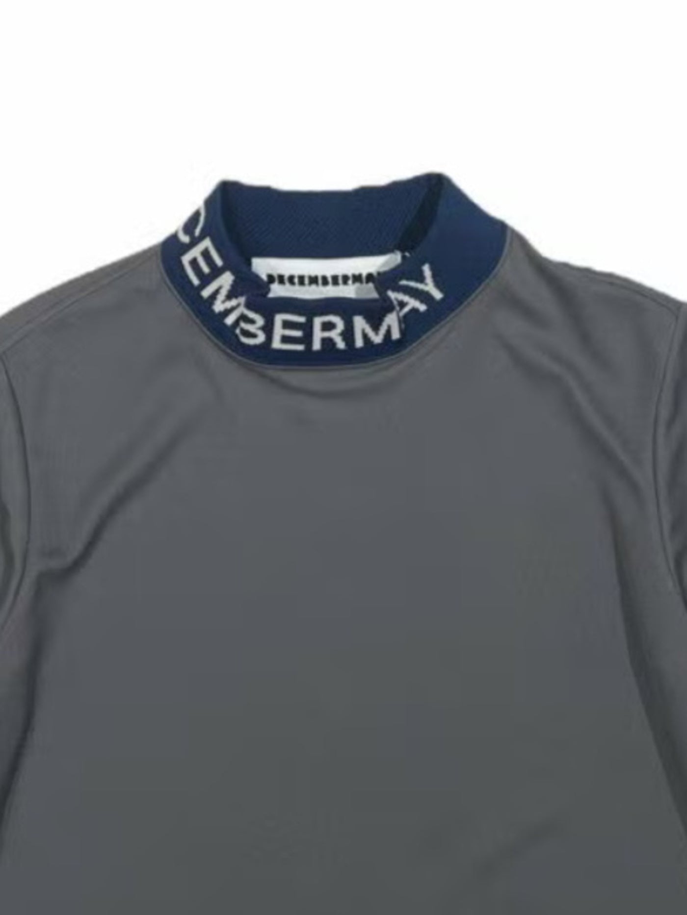 (DECEMBER MAY) Comfortable Highneck Shirt / WOMEN  / GREY
