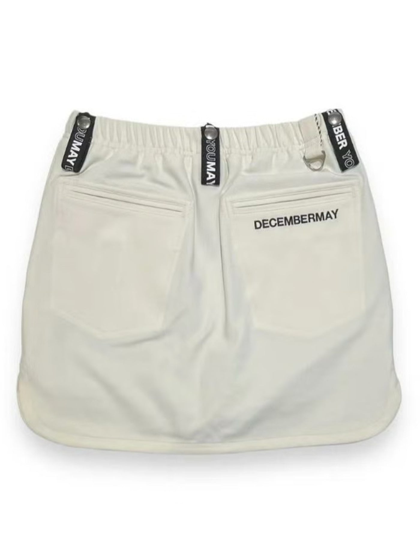 (DECEMBER MAY) 4way stretches some-tight Skirt / WOMEN  / WHITE
