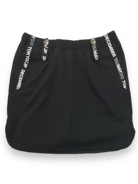 (DECEMBER MAY) 4way stretches some-tight Skirt / WOMEN  / BLACK