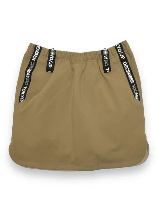 (DECEMBER MAY) 4way stretches some-tight Skirt / WOMEN  / BEIGE