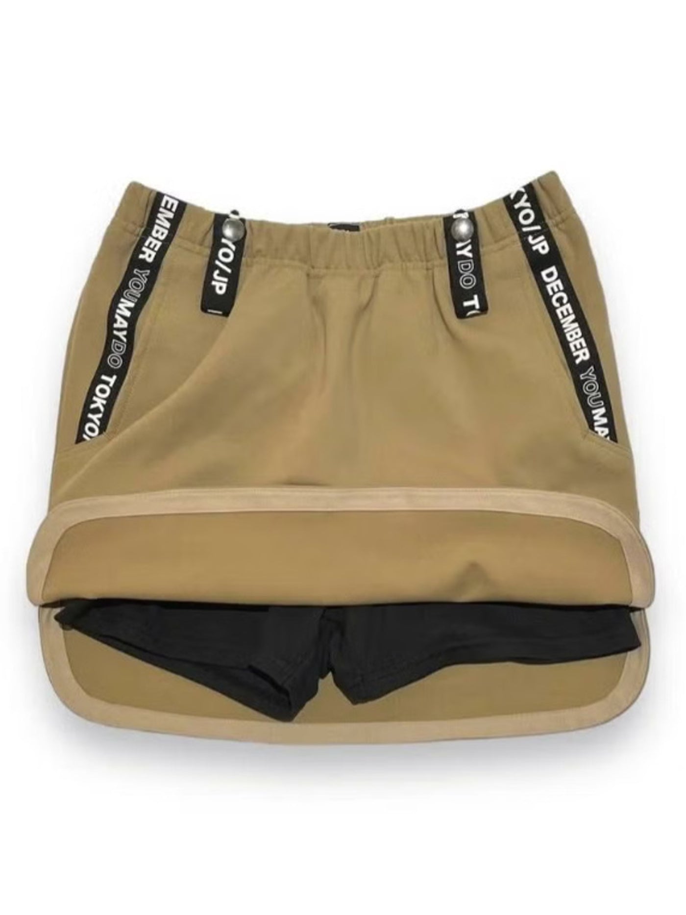 DECEMBER MAY) 4way stretches some-tight Skirt / WOMEN / BEIGE