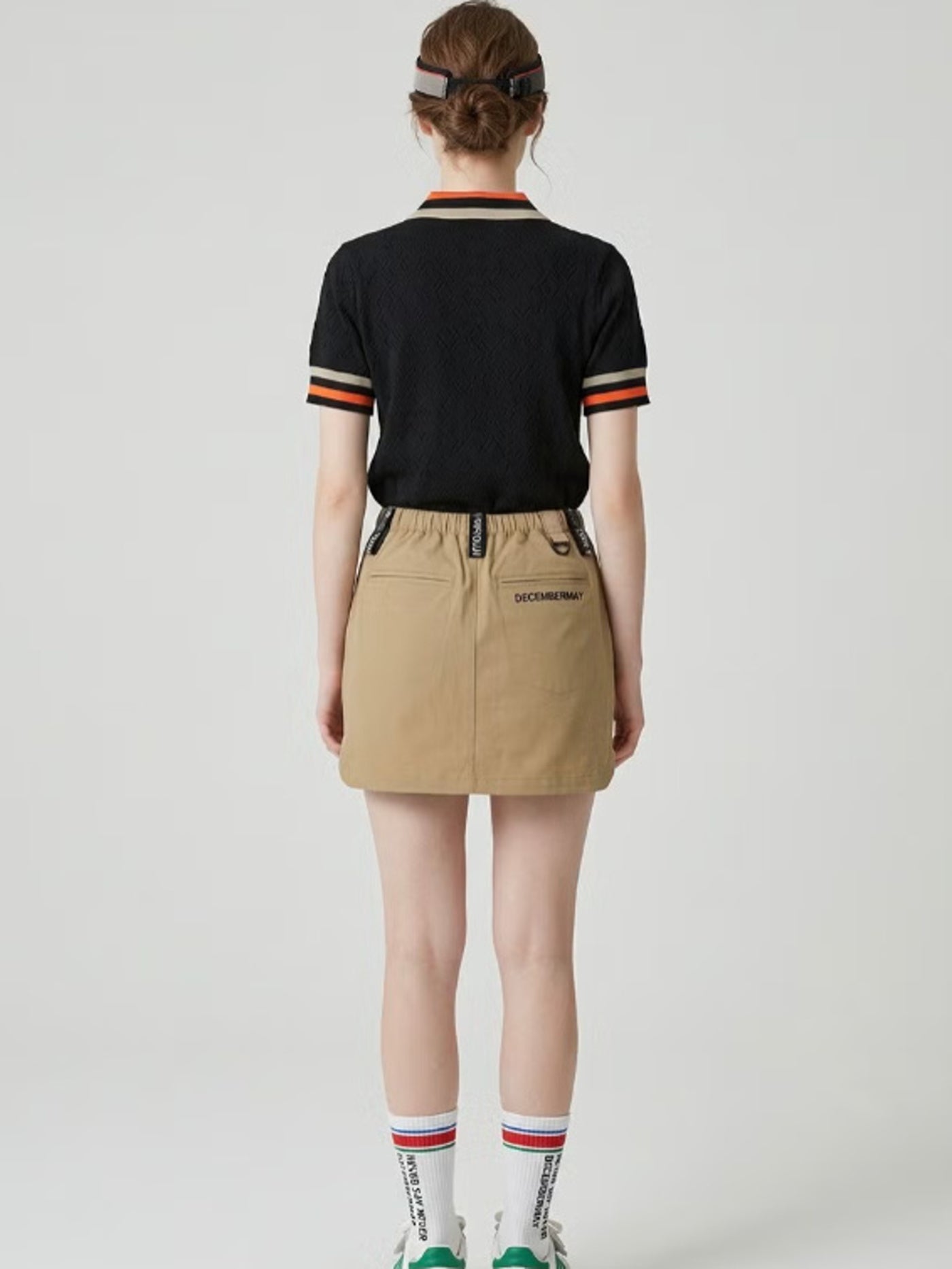 DECEMBERMAY☆stretches some-tight Skirt DECEMBER MAY) 4way stretches some-tight Skirt / WOMEN / BEIGE