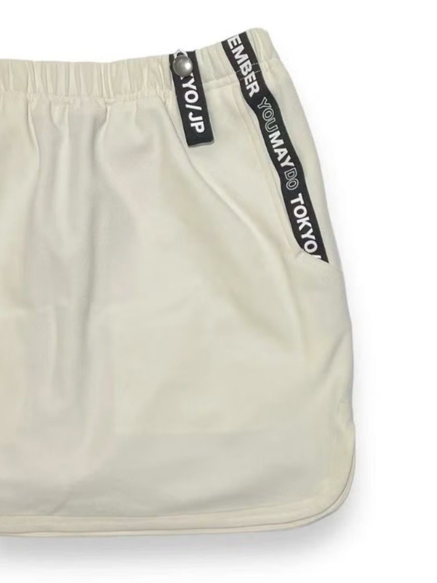 (DECEMBER MAY) 4way stretches some-tight Skirt / WOMEN  / WHITE