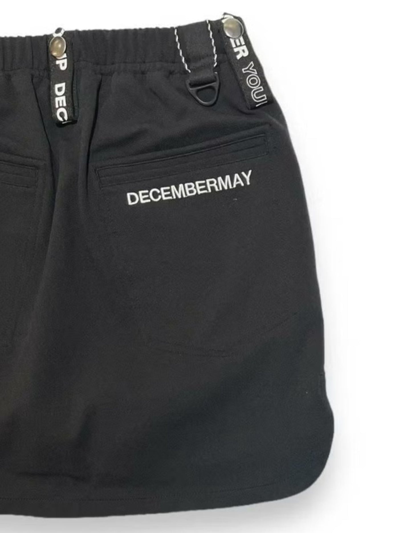DECEMBER MAY) 4way stretches some-tight Skirt / WOMEN / BLACK