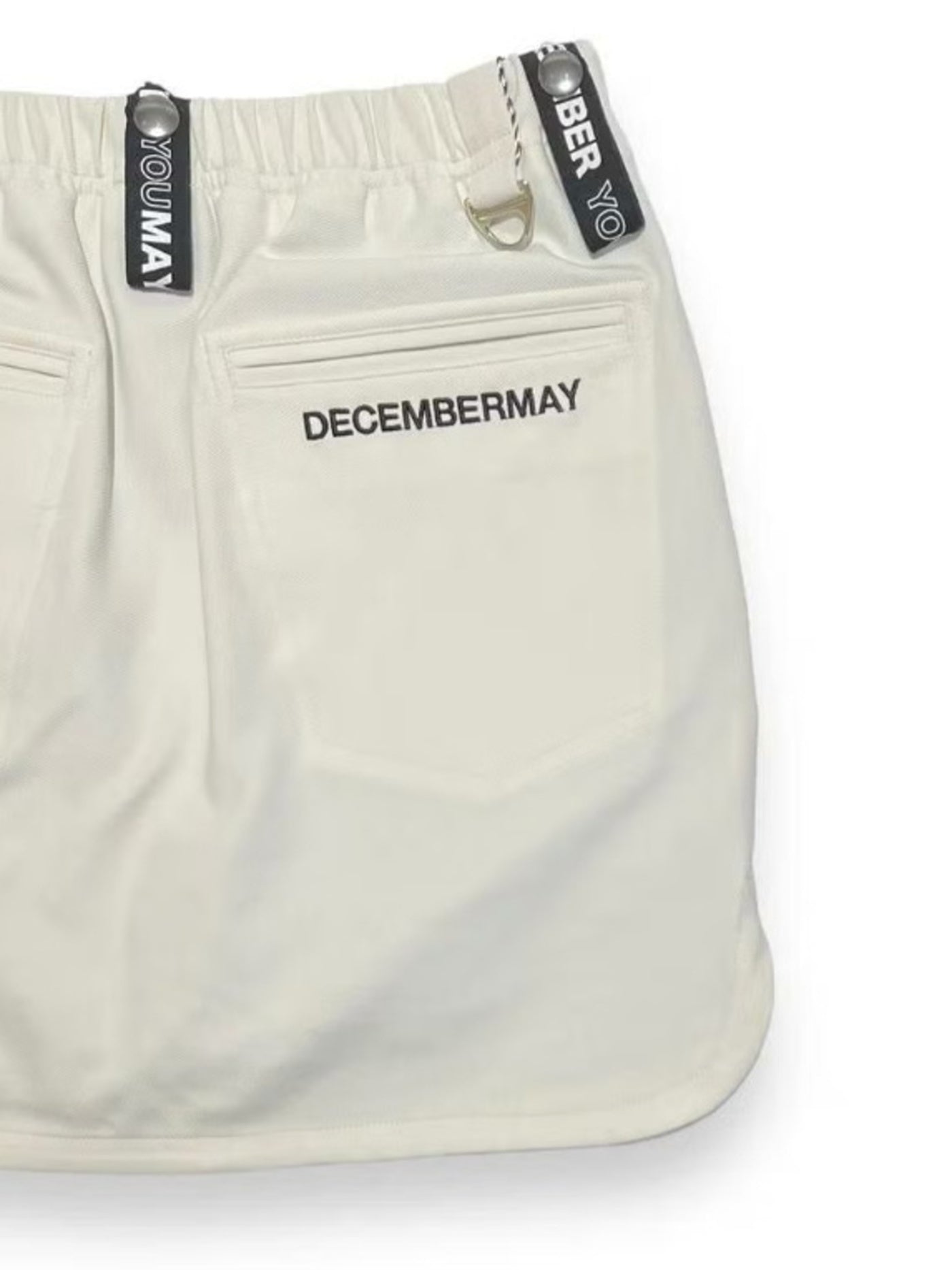 (DECEMBER MAY) 4way stretches some-tight Skirt / WOMEN  / WHITE