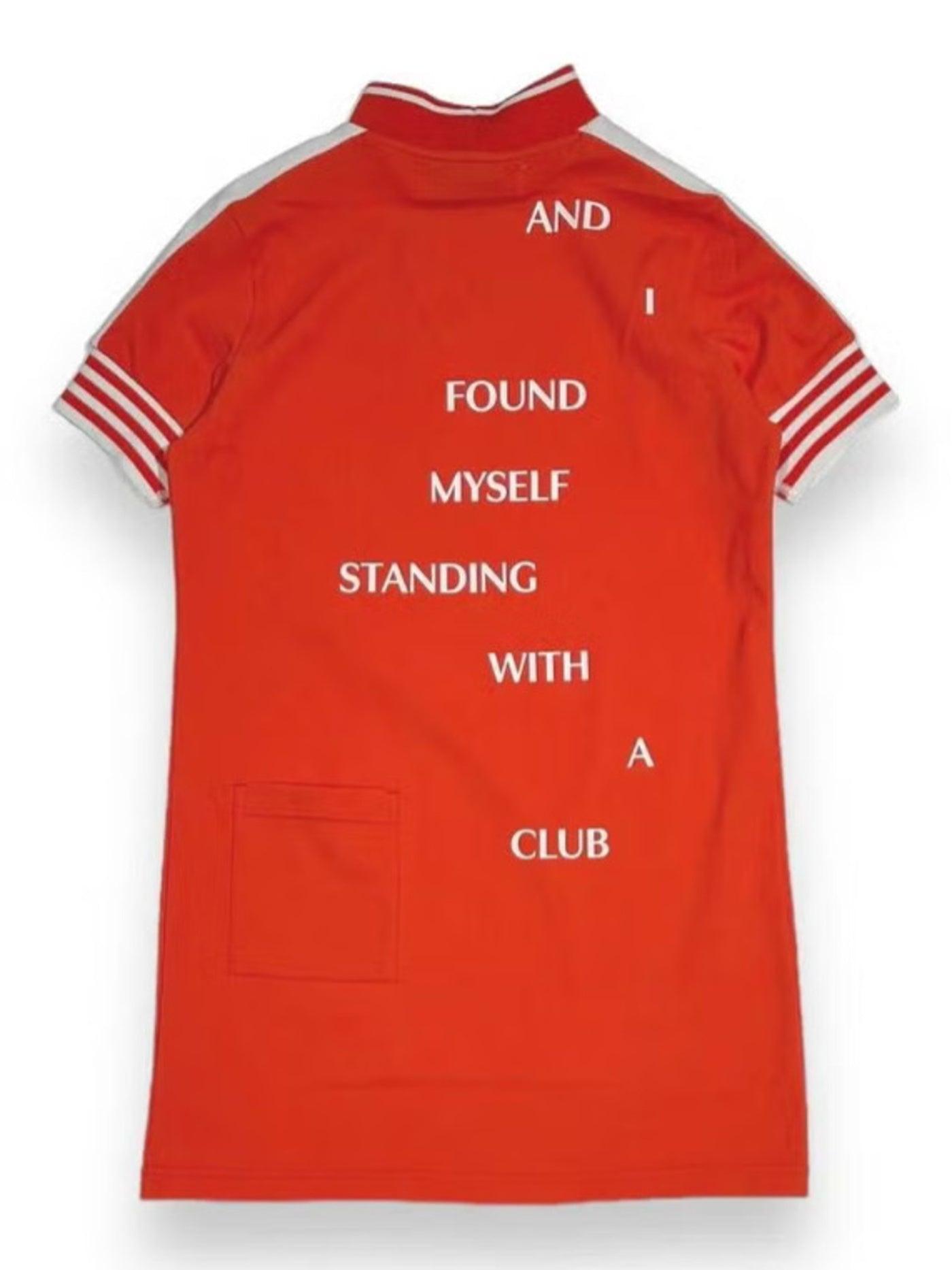 DECEMBER MAY) Popcorn jersey mock one piece / WOMEN / ORANGE