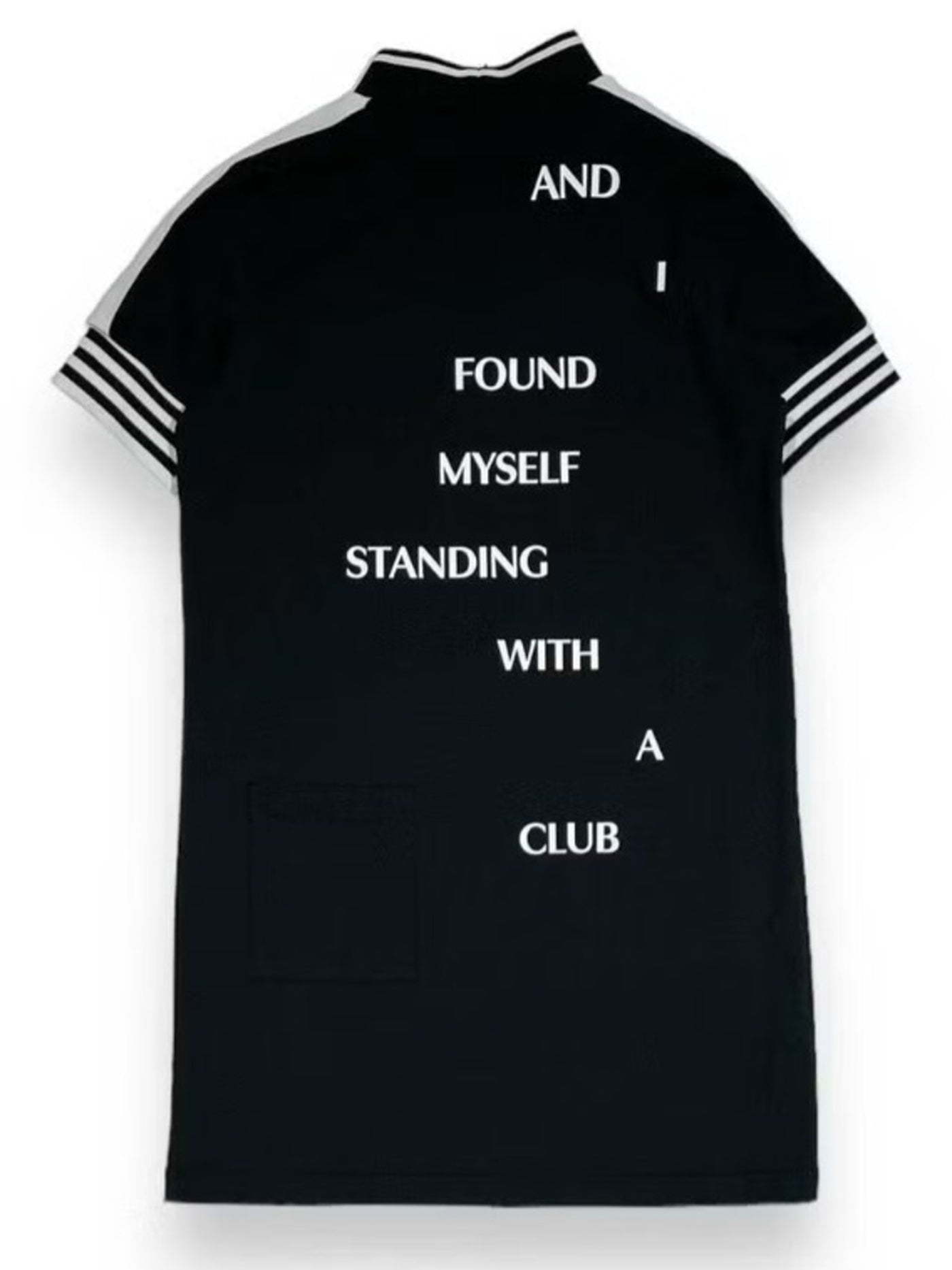 (DECEMBER MAY) Popcorn jersey mock one piece / WOMEN  / BLACK