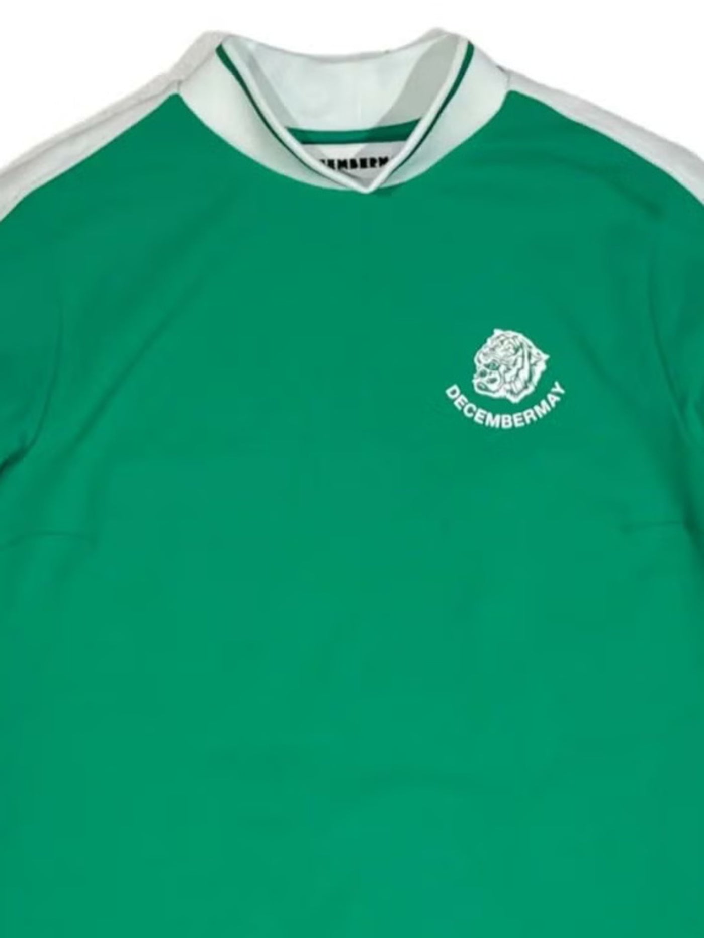 (DECEMBER MAY) Popcorn jersey mock one piece / WOMEN  / GREEN