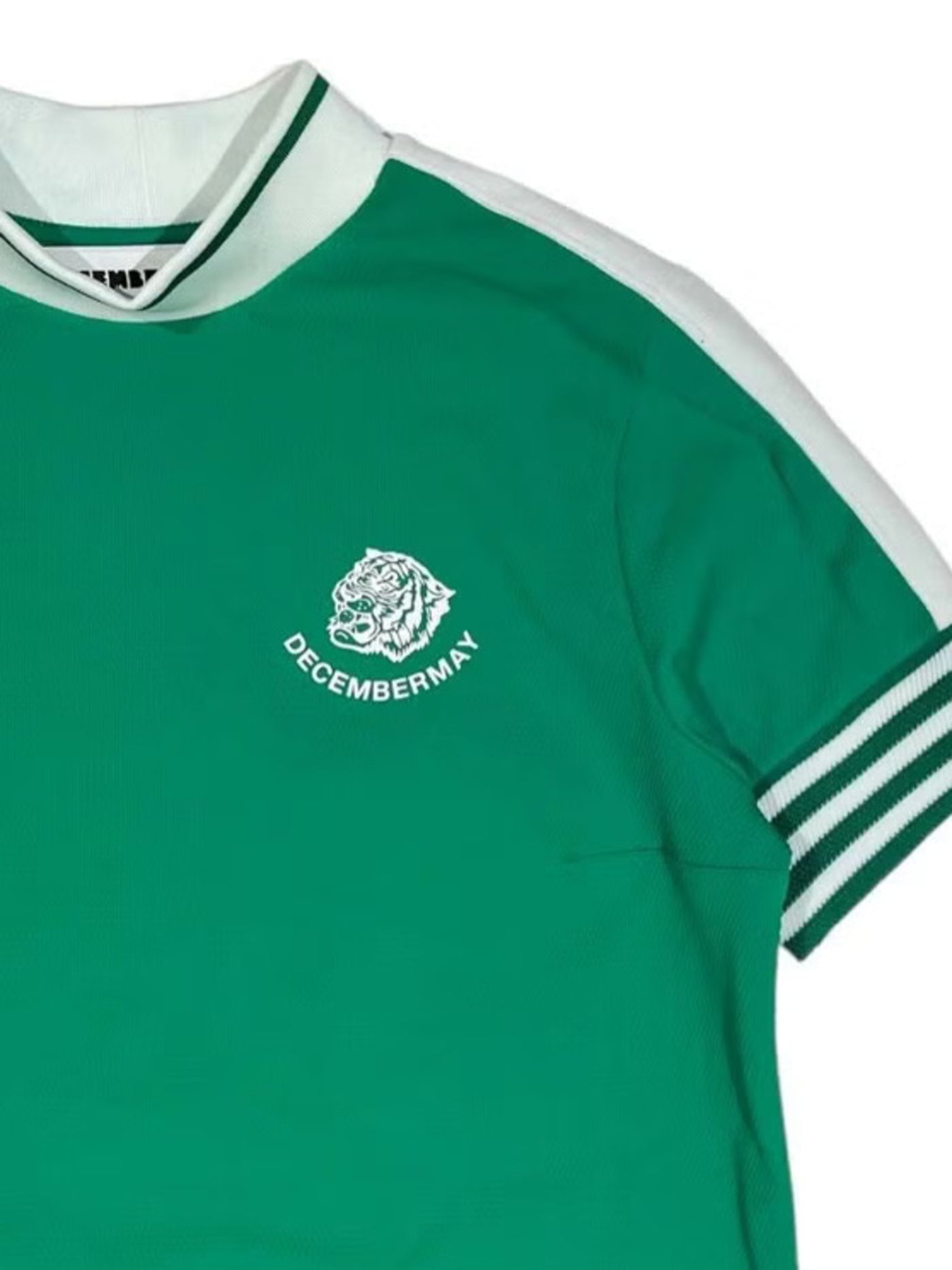 (DECEMBER MAY) Popcorn jersey mock one piece / WOMEN  / GREEN