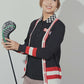 (DECEMBER MAY) Checkered polo / WOMEN / NAVY