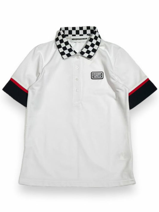 (DECEMBER MAY) Checkered polo / WOMEN / WHITE