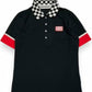 (DECEMBER MAY) Checkered polo / WOMEN  / BLACK