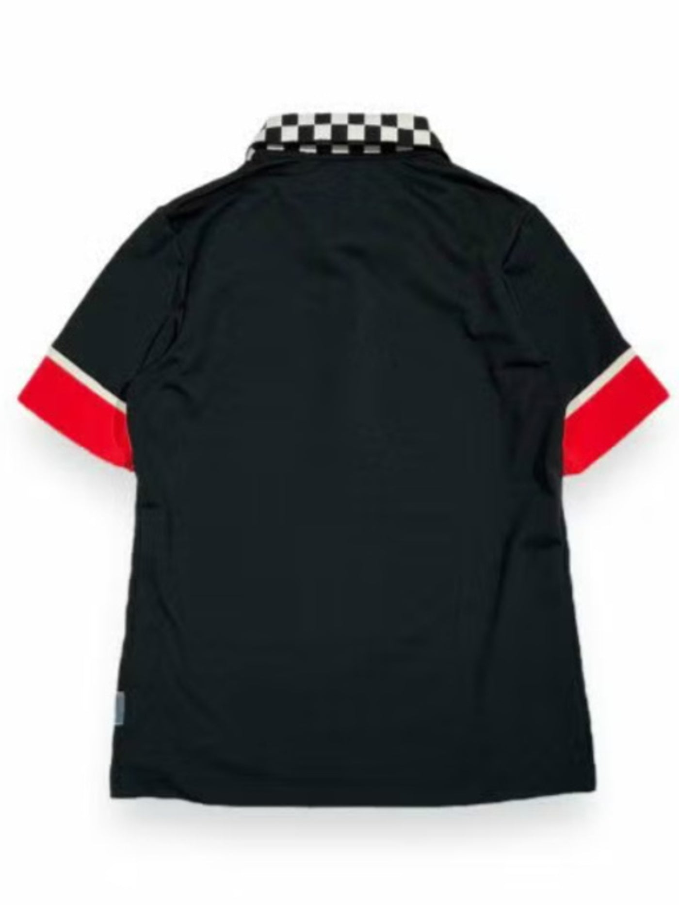 (DECEMBER MAY) Checkered polo / WOMEN  / BLACK