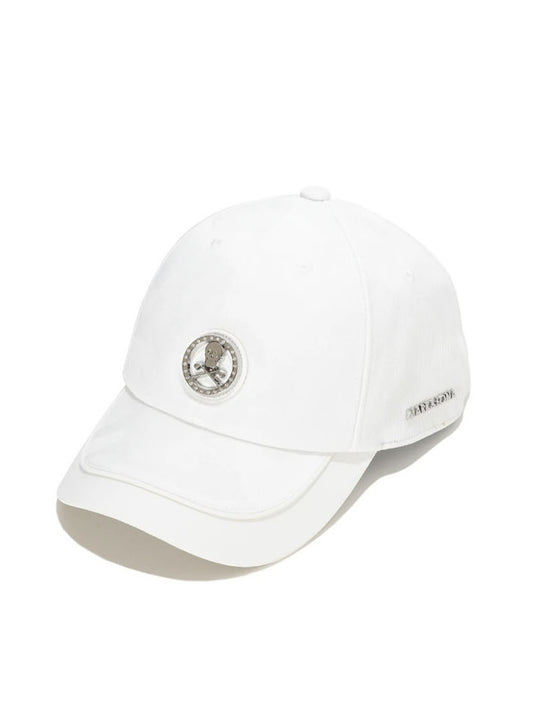 Gauge Camo Leather Trim Cap | MEN and WOMEN / WHITE
