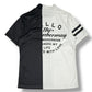 (DECEMBER MAY) Lovers tiger bicolor mock neck / WOMEN  / BLACK×WHITE