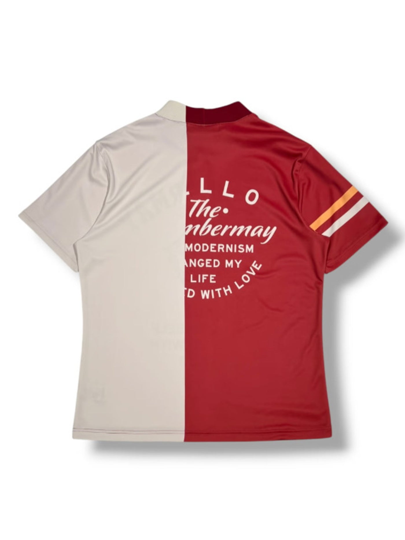 (DECEMBER MAY) Lovers tiger bicolor mock neck / WOMEN  / CHERRY