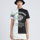 (DECEMBER MAY) Lovers tiger bicolor mock neck / WOMEN  / BLACK×WHITE