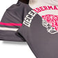 (DECEMBER MAY) Lovers tiger bicolor mock neck / WOMEN  / CHARCOAL
