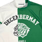 (DECEMBER MAY) Lovers tiger bicolor mock neck / WOMEN  / GREEN