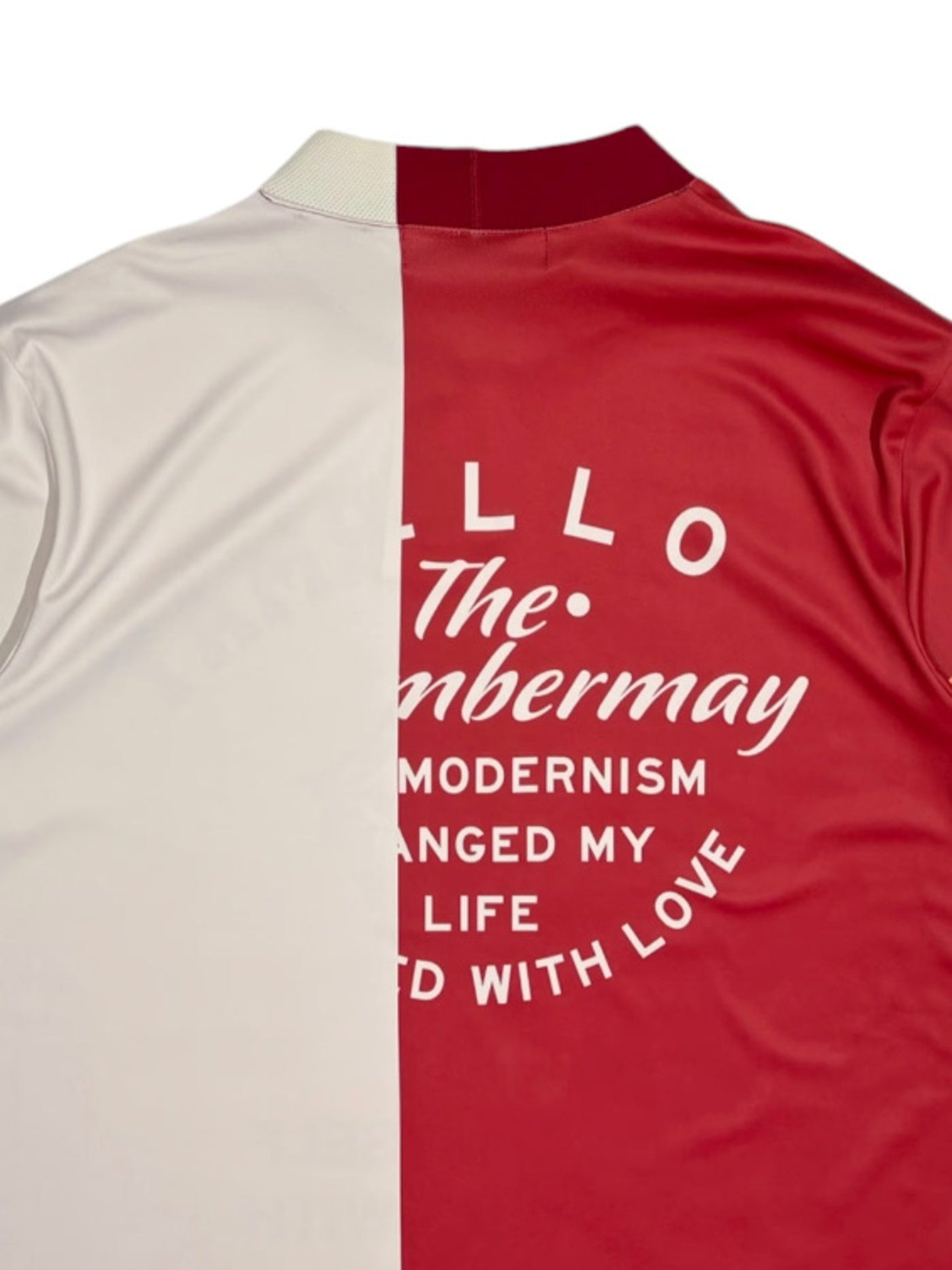 (DECEMBER MAY) Lovers tiger bicolor mock neck / WOMEN  / CHERRY