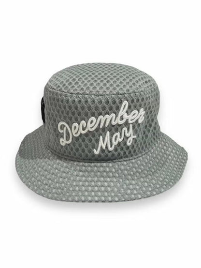 (DECEMBER MAY) Full mesh Bucket hat / UNISEX / GREY