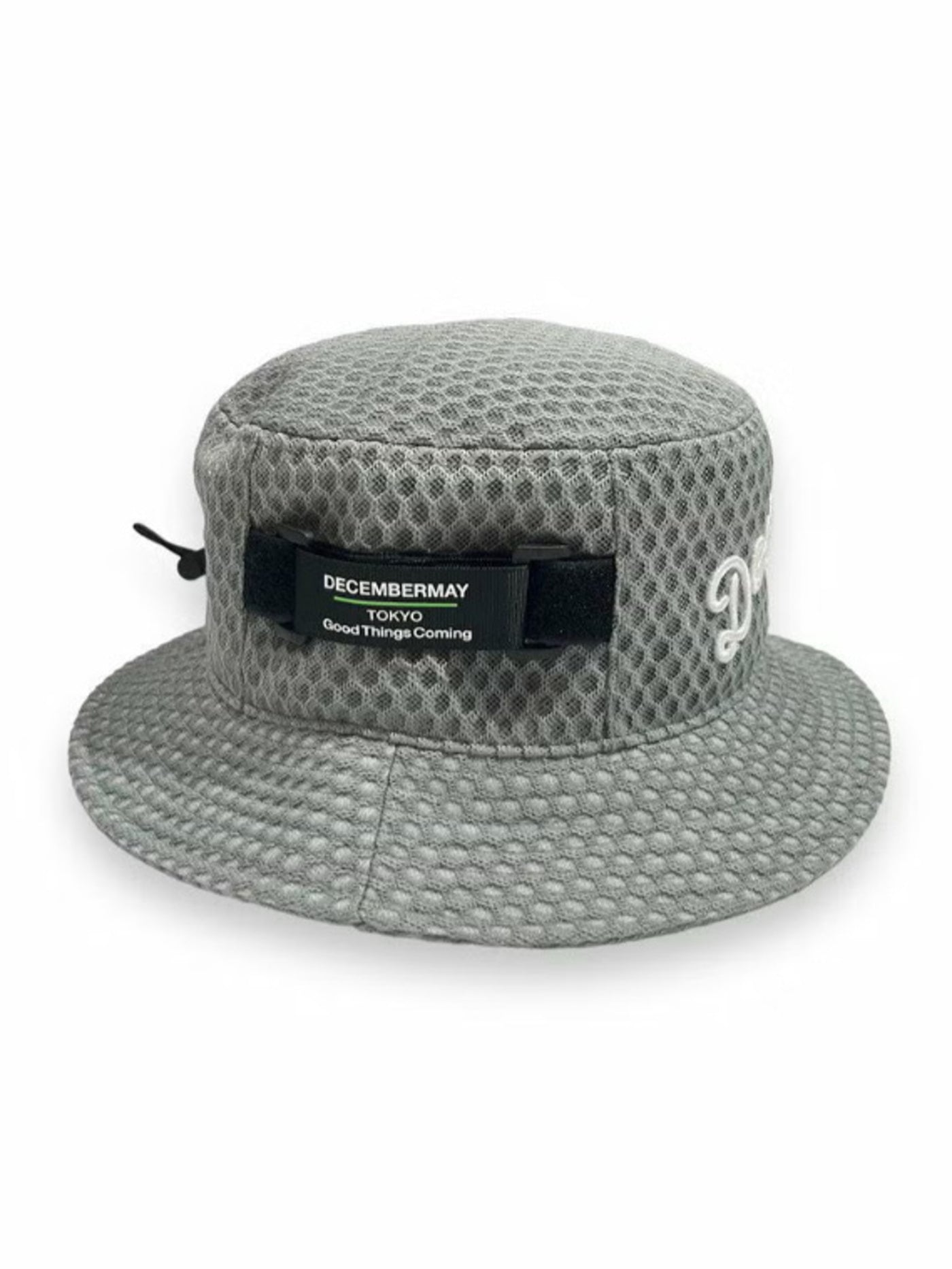 (DECEMBER MAY) Full mesh Bucket hat / UNISEX / GREY