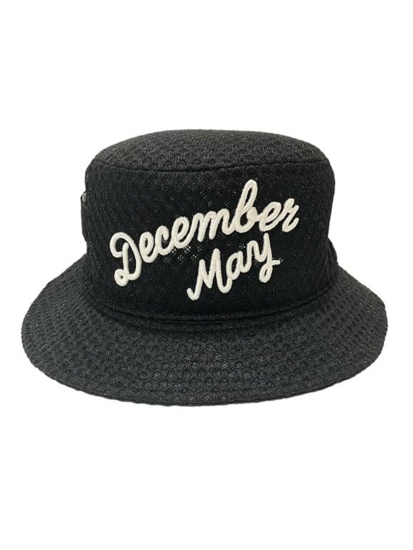 (DECEMBER MAY) Full mesh Bucket hat / UNISEX / BLACK