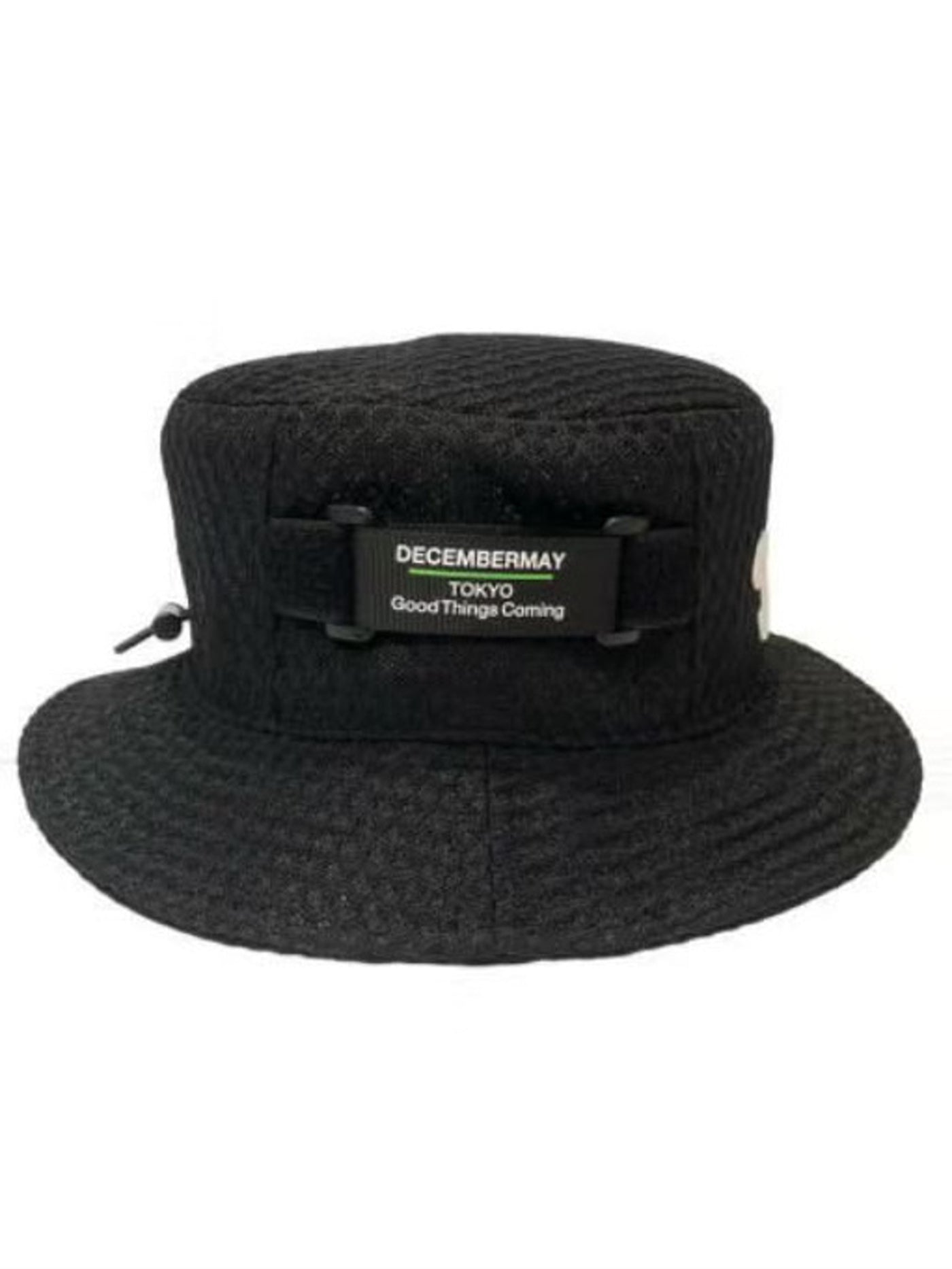(DECEMBER MAY) Full mesh Bucket hat / UNISEX / BLACK
