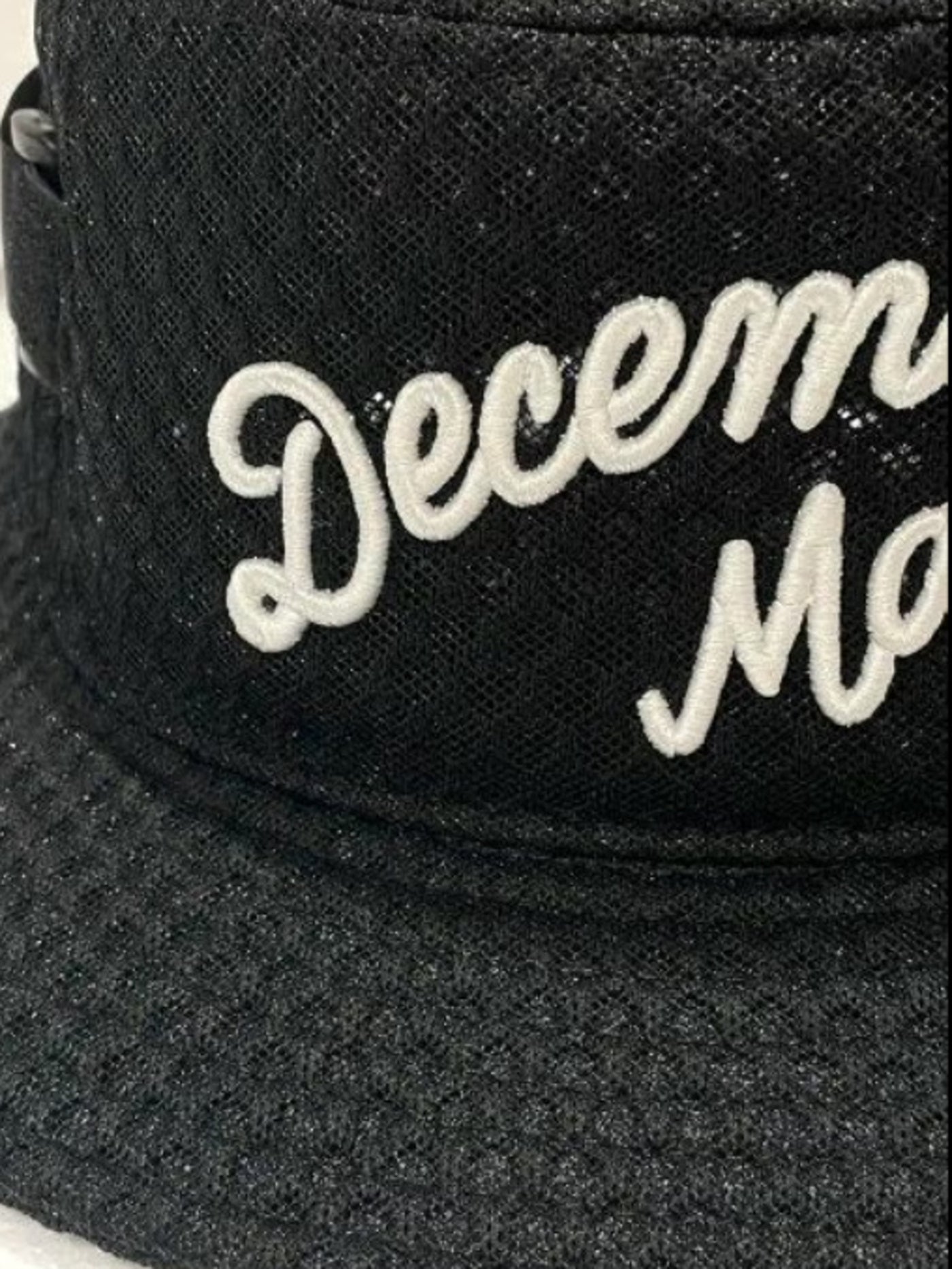 (DECEMBER MAY) Full mesh Bucket hat / UNISEX / BLACK