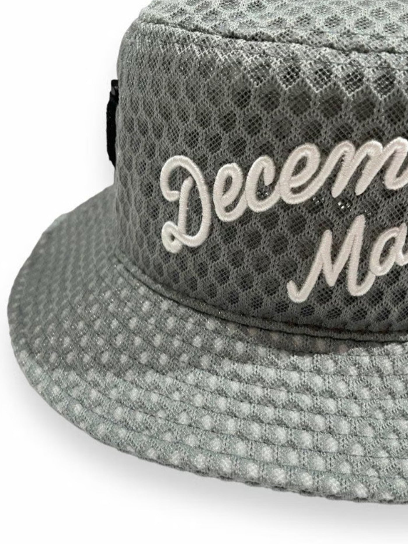 DECEMBER MAY) Full mesh Bucket hat / UNISEX / GREY – ADVANTAGE