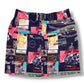 (DECEMBER MAY) Good Dreams collage skirt / WOMEN  / NAVY