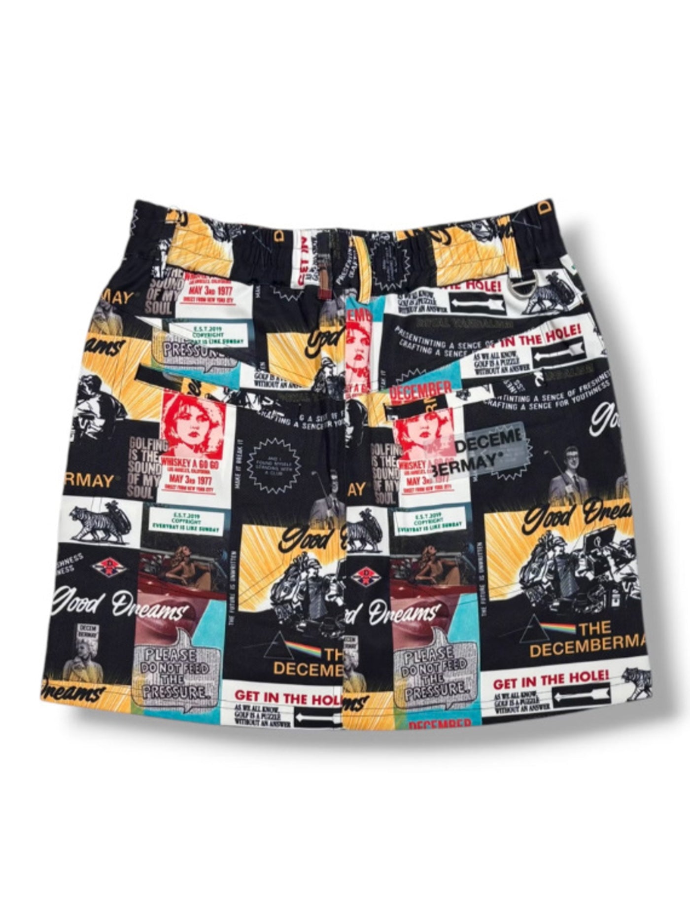 (DECEMBER MAY) Good Dreams collage skirt / WOMEN  / BLACK
