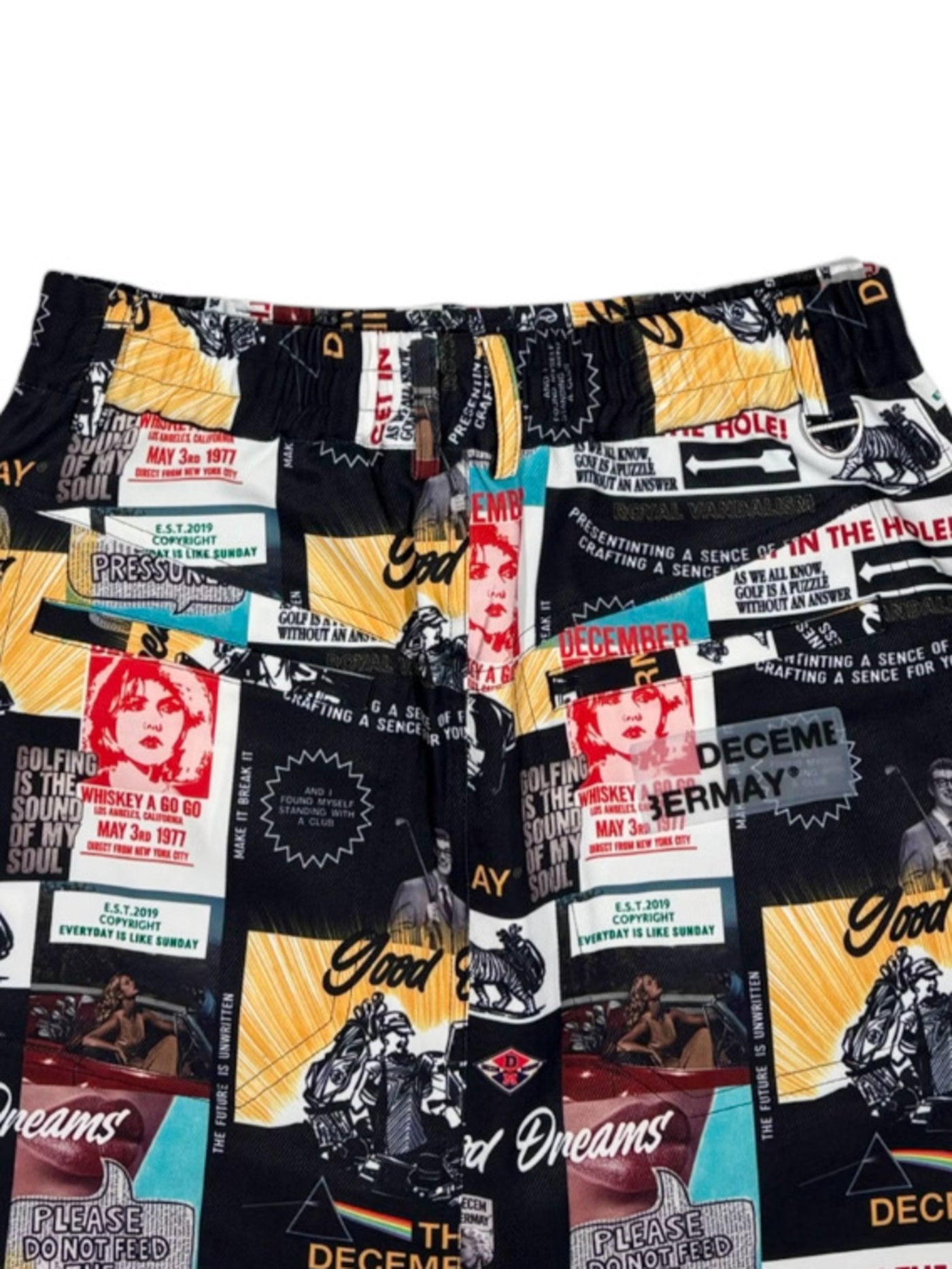 (DECEMBER MAY) Good Dreams collage skirt / WOMEN  / BLACK
