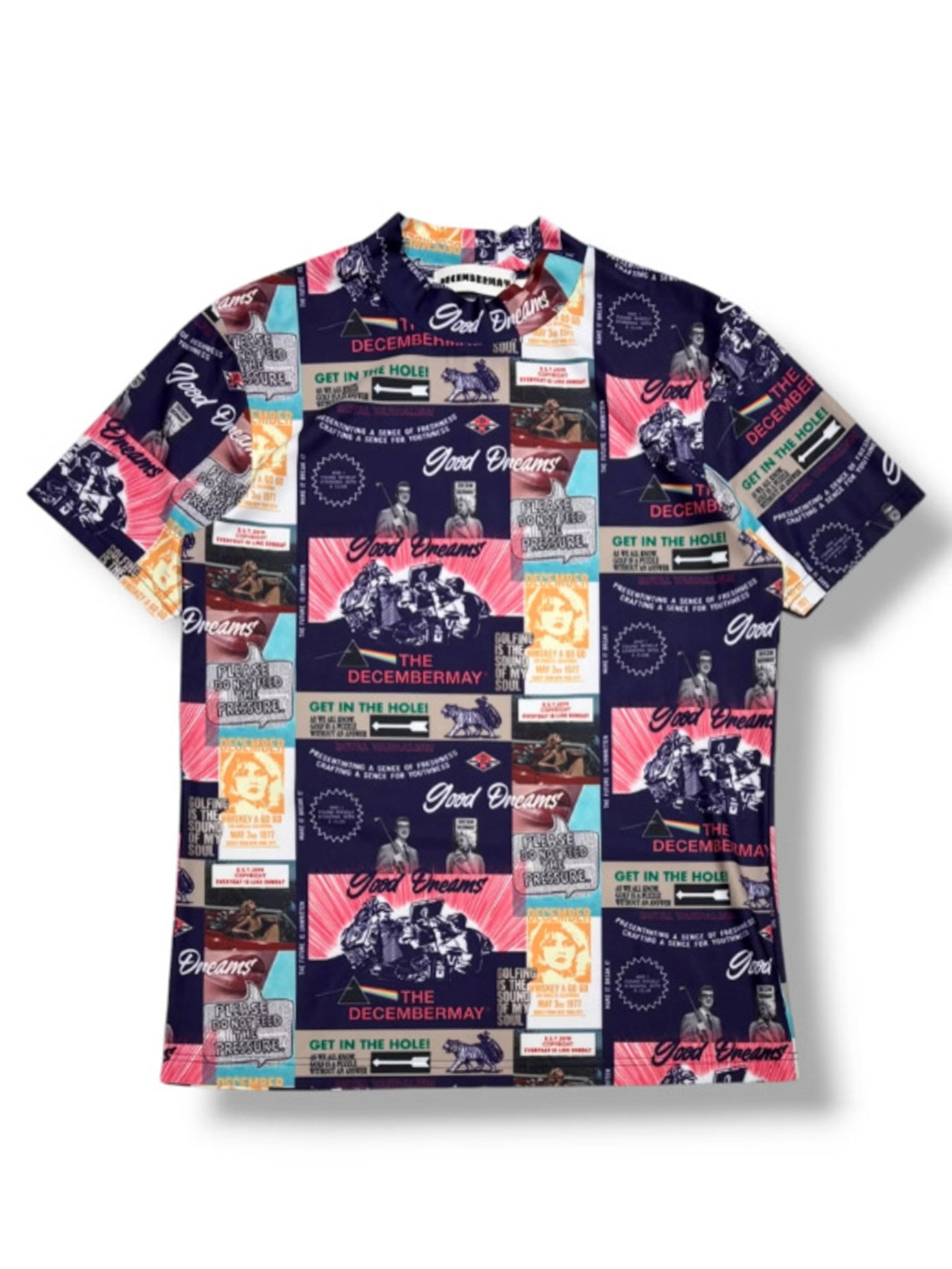 (DECEMBER MAY) Good Dreams mockneck shirt / WOMEN  / NAVY