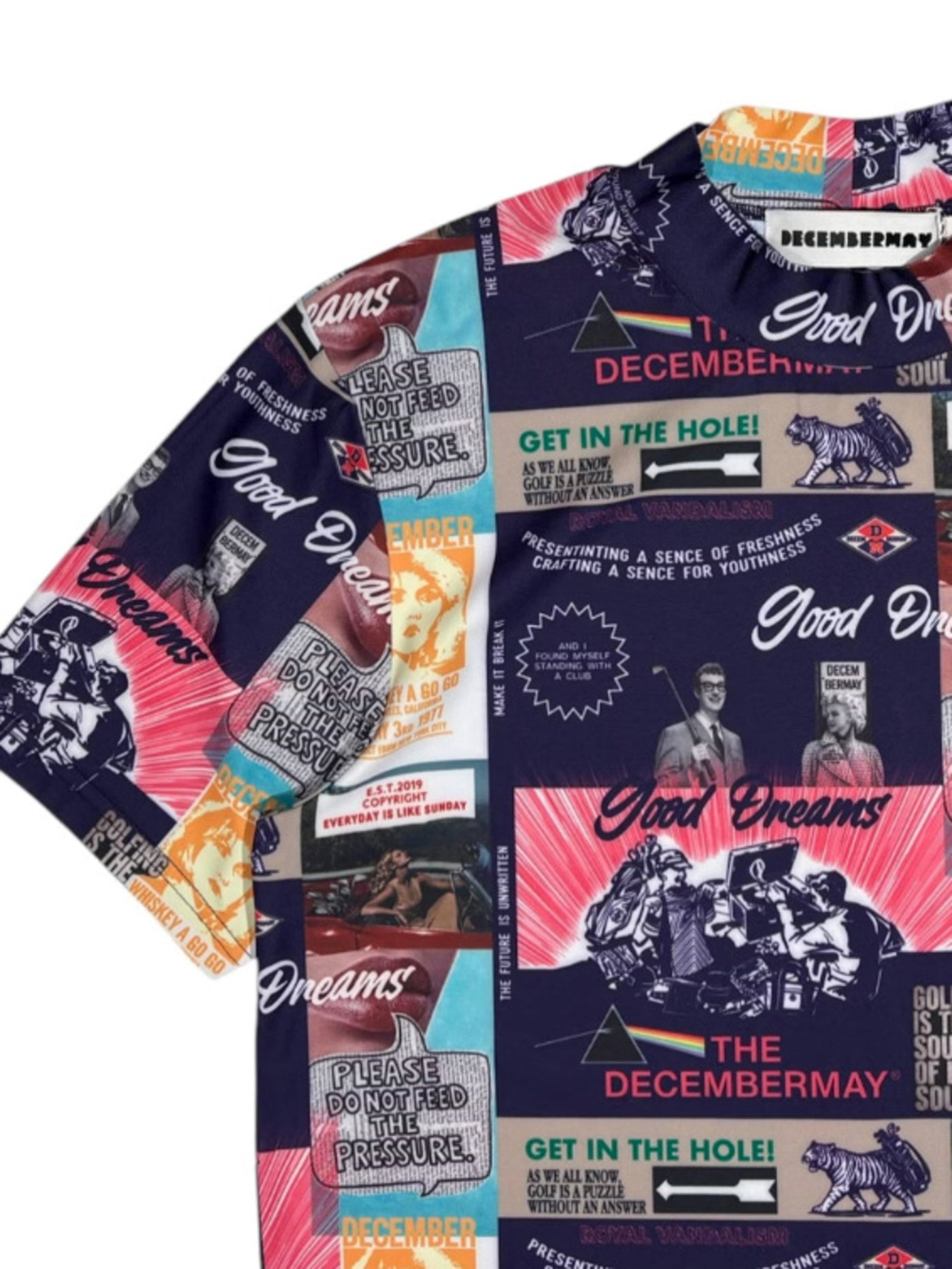 (DECEMBER MAY) Good Dreams mockneck shirt / WOMEN  / NAVY
