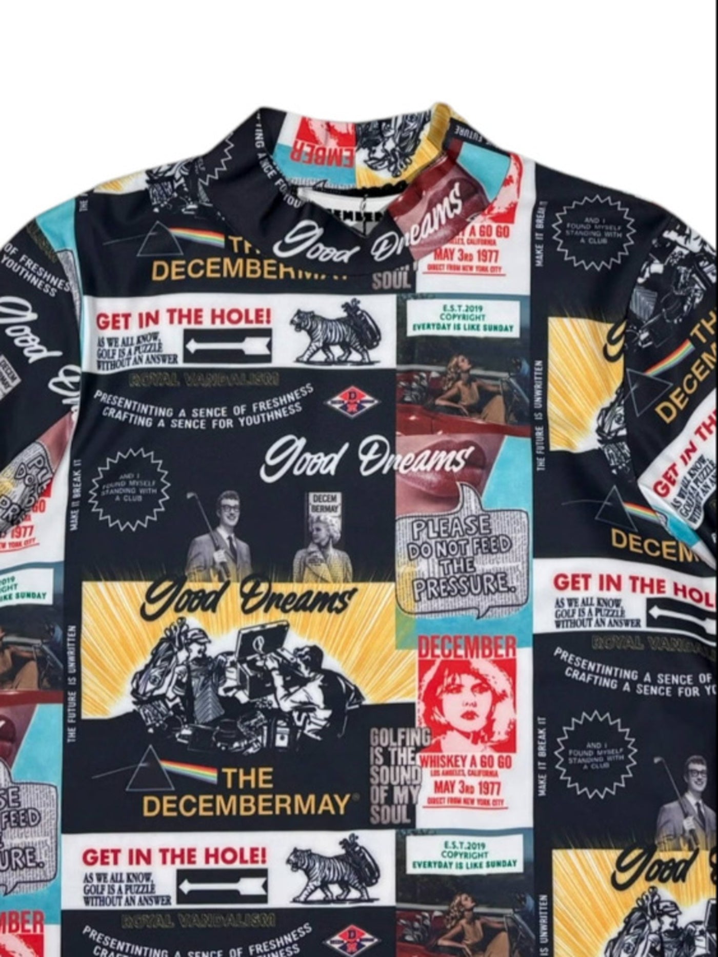 (DECEMBER MAY) Good Dreams mockneck shirt / WOMEN  / BLACK