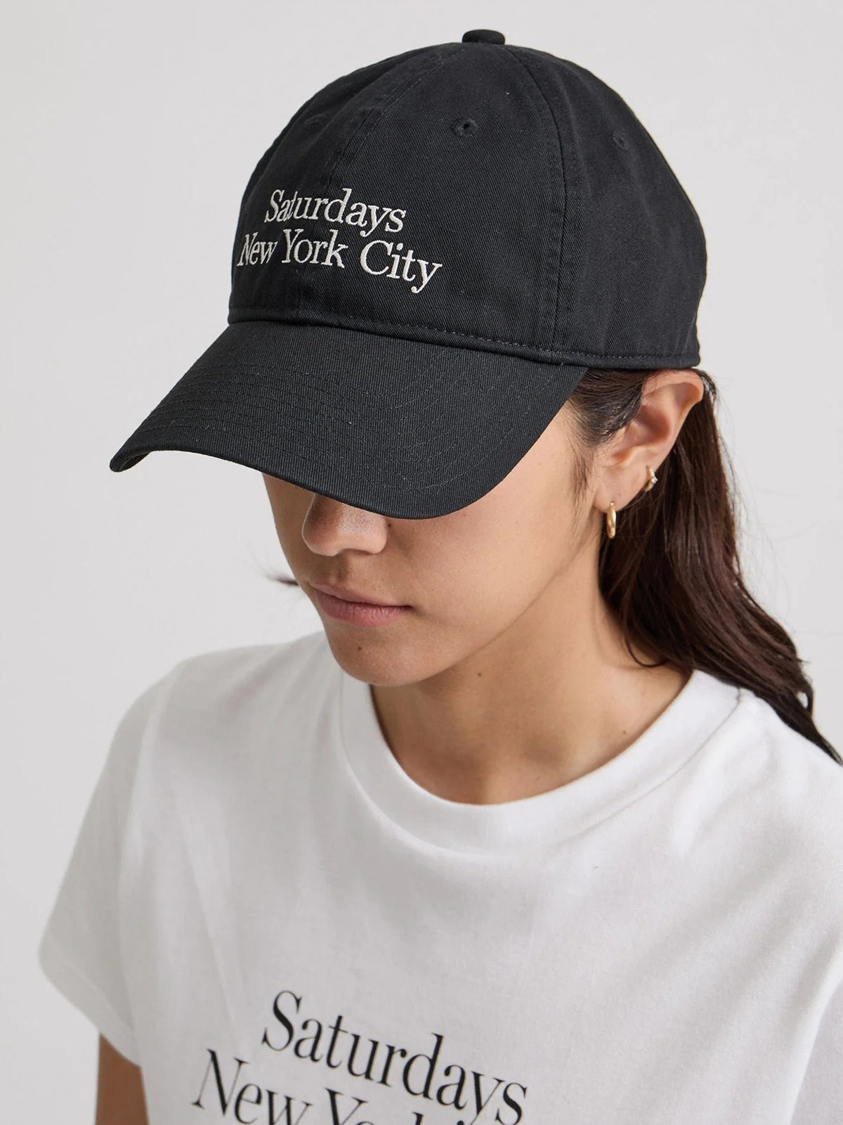 Washed cap Black