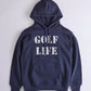 Golf Life Print Pullover Hoodie(NAVY)