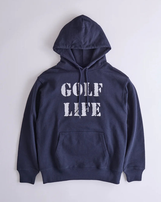 Golf Life Print Pullover Hoodie(NAVY)